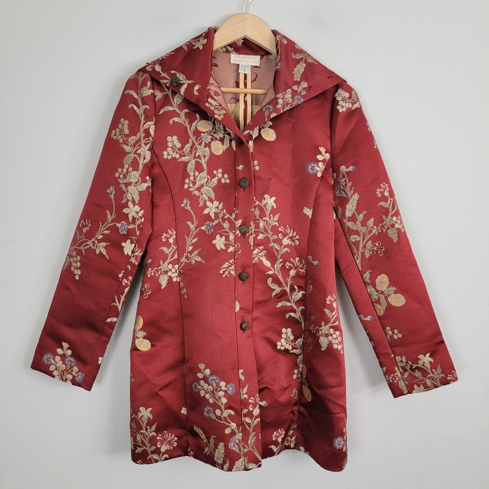 McClintock Collections Vintage Embroidery Jacket Coat in size‎ 8 READ!